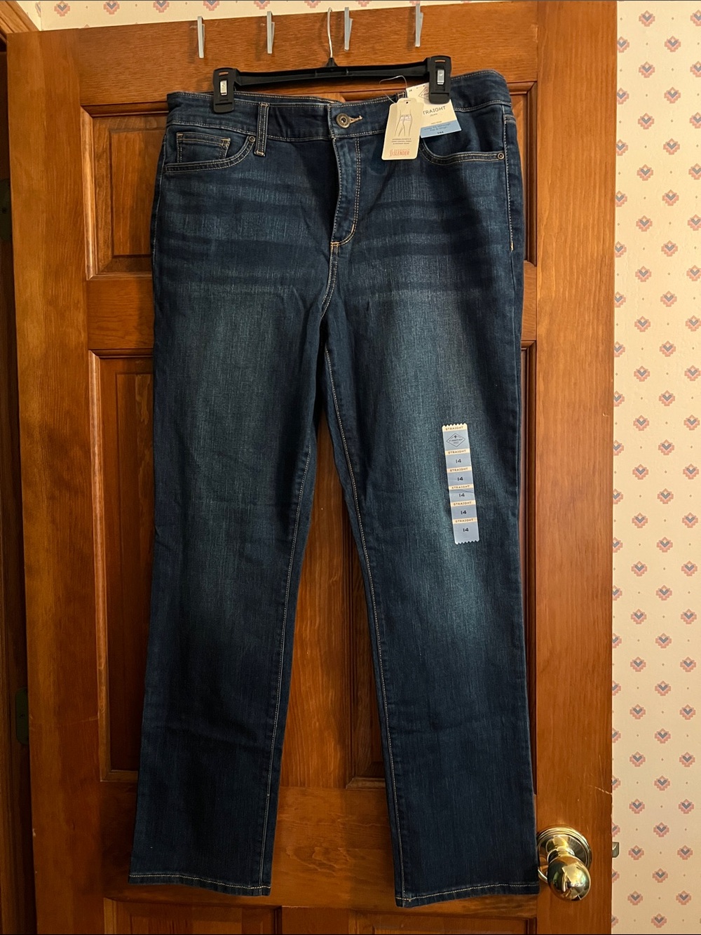 Dark Wash  St. John’s Bay Straight Leg Jeans